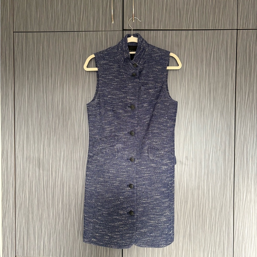 Rag & Bone Navy Sleeveless Tweed Dress sz 8